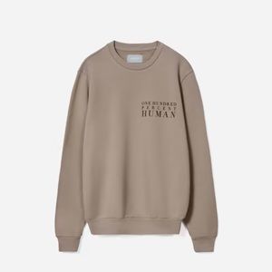 Everlane 100 percent human sweatshirt